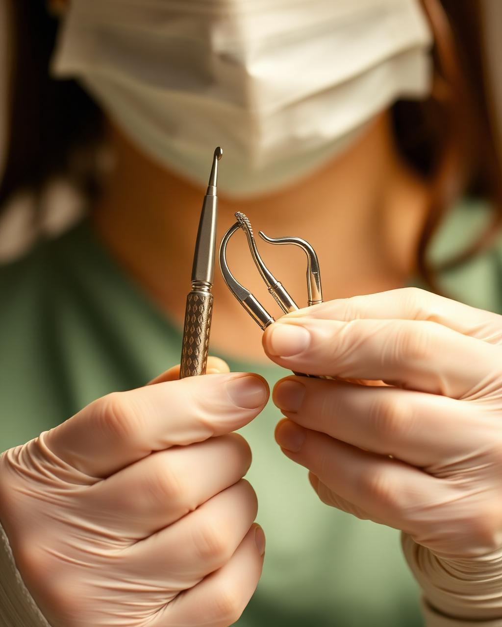 Dentist at work